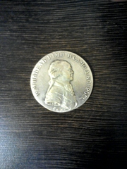 монета 1796г серебро 
